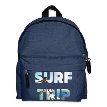 Surf Trip - T-Shirt für Surfer - Kinder Rucksack - Navy - Vorne
