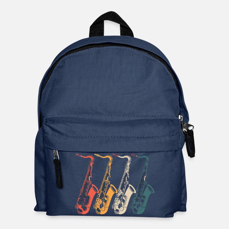 Saxophon Saxophon Saxophon - Kinder Rucksack - Navy