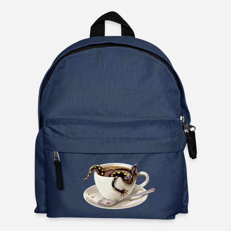 Salamandre du café 3 - Sac à dos Enfant - bleu marine