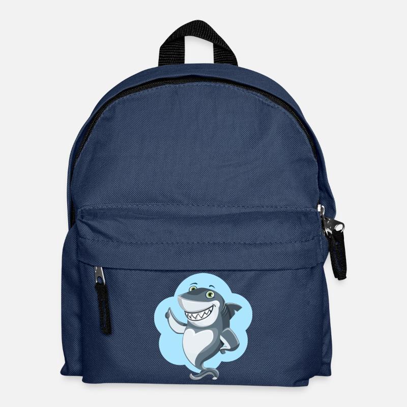 Shark - Sac à dos Enfant - bleu marine