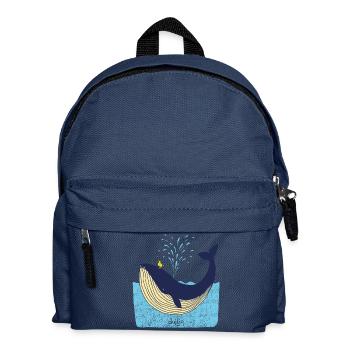 baleine duilio - Sac à dos Enfant - bleu marine - Devant