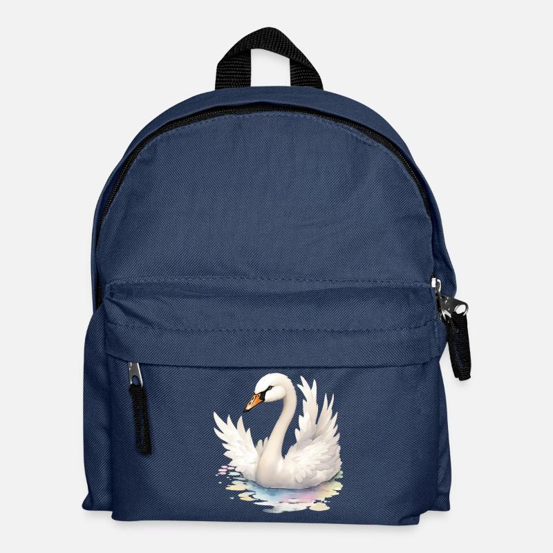 Schwan - Kinder Rucksack - Navy