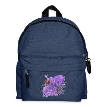 Amour à la Française Lavender and Provence flair - Kids' Backpack - navy - Front