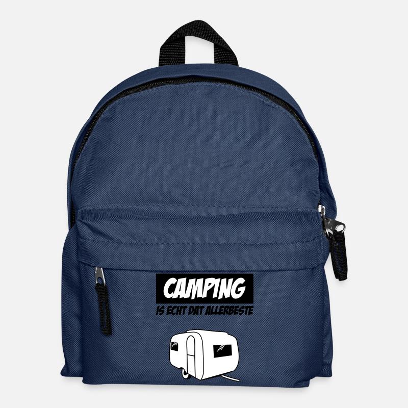 Camping Is Real Dat Allerbeste - Sac à dos Enfant - bleu marine