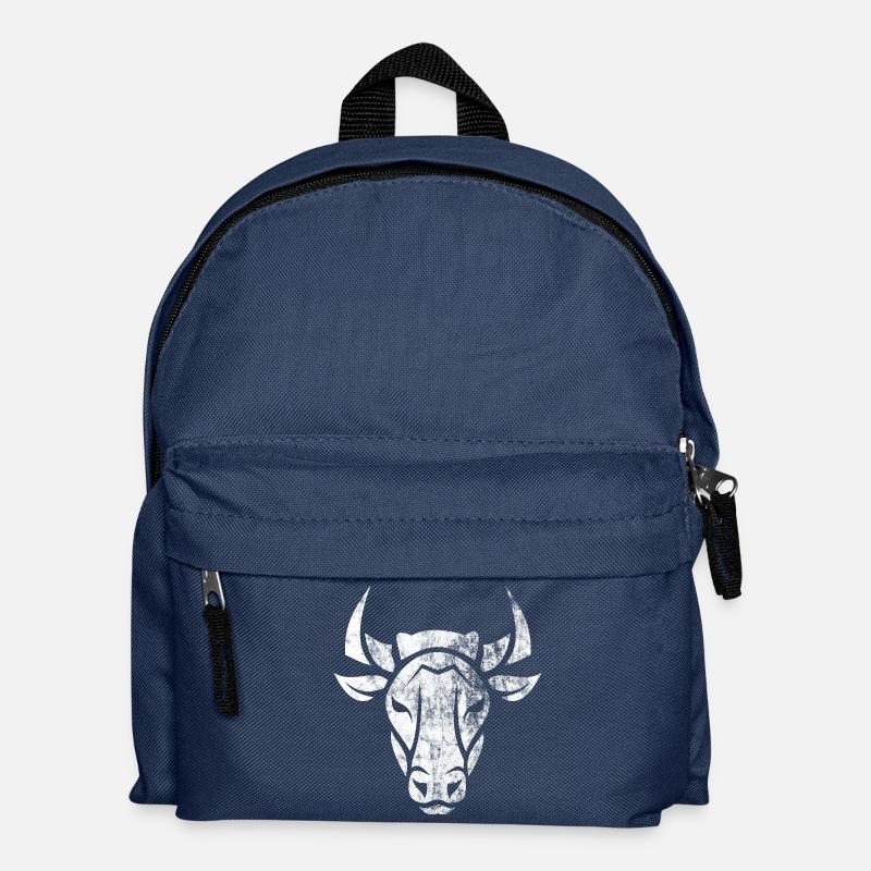 Bull's head - Kids' Backpack - navy