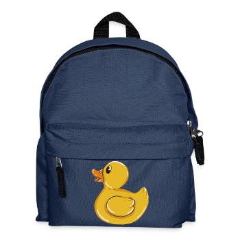 Badeente Quietscheente Ente Enten Gummiente Küken - Kinder Rucksack - Navy - Vorne