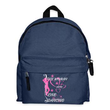 this woman loves line dance - Kinder Rucksack - Navy - Vorne