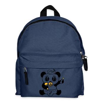 child baby rattle pacifier diaper little boy s - Kids' Backpack - navy - Front