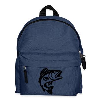 Silhouette de poisson - Sac à dos Enfant - bleu marine - Devant