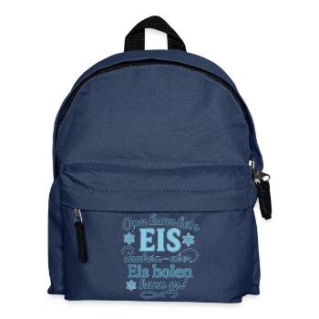 Grand-père ne sait pas imaginer de crème glacée, mais il peut l’obtenir ! - Sac à dos Enfant - bleu marine - Devant