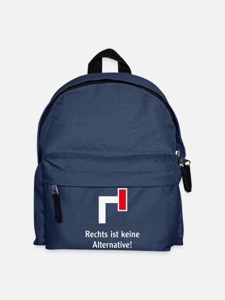 Rechts Ist Keine Alternative! (Gegen Rechts / V1) - Kinder Rucksack - Navy