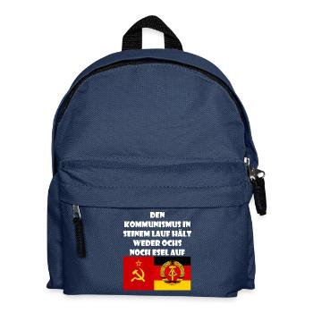 GDR saying gift Ossi Soviet Union - Kids' Backpack - navy - Front