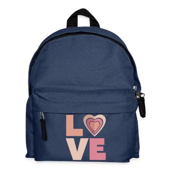 L’AMOUR avec le cœur - Sac à dos Enfant - bleu marine - Devant