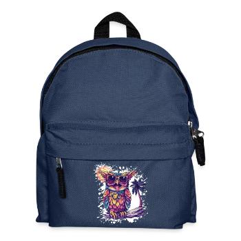 Owl Summer Holiday - Kids' Backpack - navy - Front