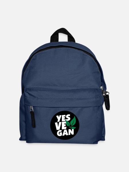 Yes Vegan / Yes ve gan (3c) - Kids' Backpack - navy