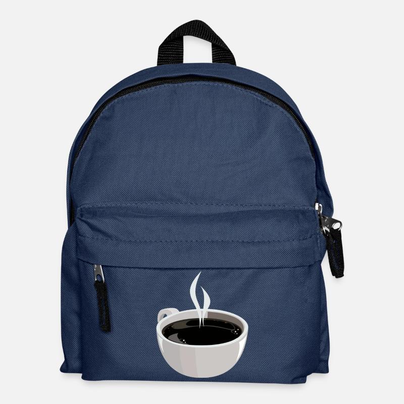 Heißer Kaffee - Kinder Rucksack - Navy
