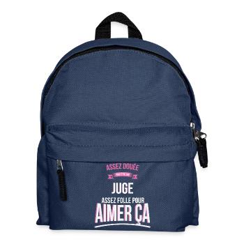 Juge douée folle cadeau femme - Sac à dos Enfant - bleu marine - Devant