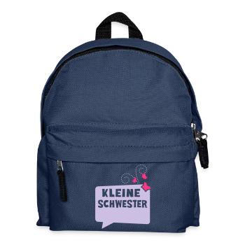 Little Sister - speech bubble - Kids' Backpack - navy - Front
