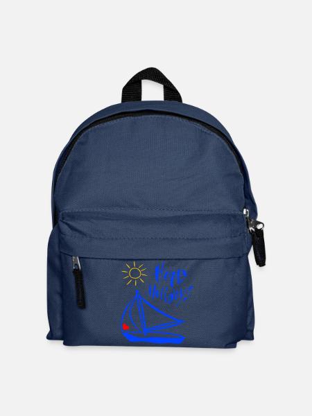 Segelboot, maritim - Kinder Rucksack - Navy