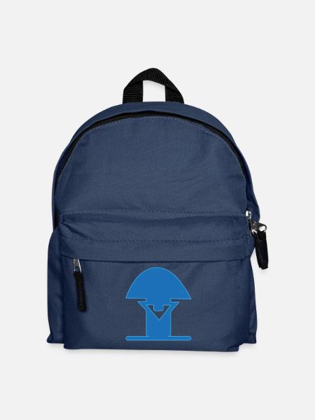 Blauer Pilz Icon - Kinder Rucksack - Navy