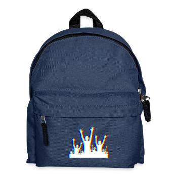 Glitch Party – Festival Style - Kids' Backpack - navy - Front