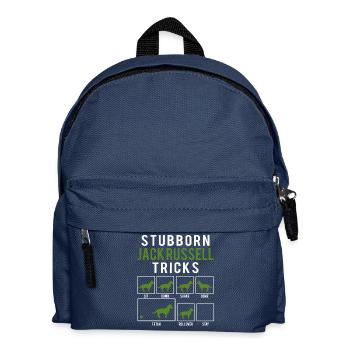 Chien / Jack Russell: Jack Stubborn astuces Russel - Sac à dos Enfant - bleu marine - Devant