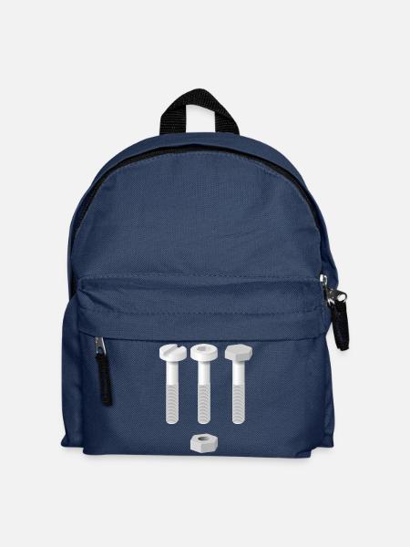 Schrauben und Mutter - Kinder Rucksack - Navy