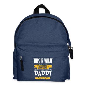 Le plus grand jour de père de papa du monde cadeau papa Père - Sac à dos Enfant - bleu marine - Devant