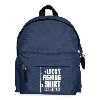 Fishing fishing bait funny gift Christmas - Kids' Backpack - navy - Front