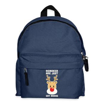 Rentiere sind nur Homosexuell Elch Weihnachten Gay Pride - Kinder Rucksack - Navy - Vorne