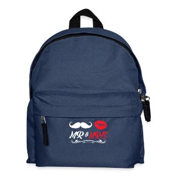 Mr & Mrs Valentinstag Geschenk Liebe Paare - Kinder Rucksack - Navy - Vorne