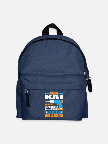 KAI Name Geschenk Reparatur reparieren - Kinder Rucksack - Navy