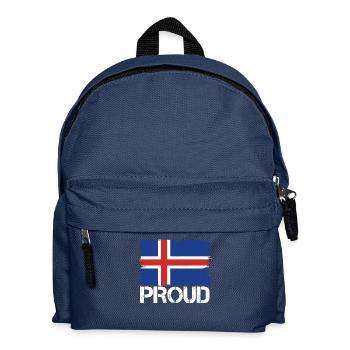 Pride flag flag home origin Iceland png - Kids' Backpack - navy - Front
