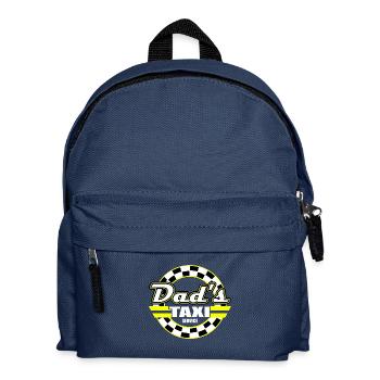 Funny Dad's Taxi Service Gift - Kinder Rucksack - Navy - Vorne