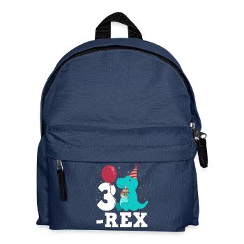 Trois cadeaux d'anniversaire Rex T-Rex pour les trois ans - Sac à dos Enfant - bleu marine - Devant