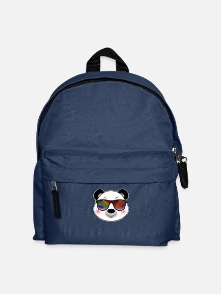 Cooler Panda mit Sonnenbrille Sommer Comic - Kinder Rucksack - Navy
