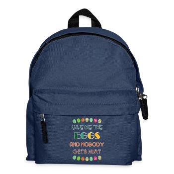 Donne-moi les oeufs et personne ne sera blessé - Sac à dos Enfant - bleu marine - Devant