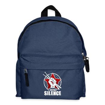 Drummer drummer drums gift - Kids' Backpack - navy - Front