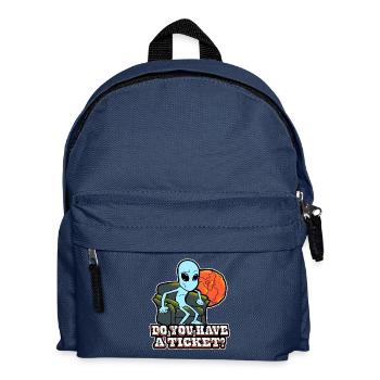 Do you have a ticket alien - Kinder Rucksack - Navy - Vorne