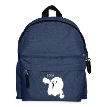 BOO - Ghost - Ghost - Spooky - Gift - Kids' Backpack - navy - Front