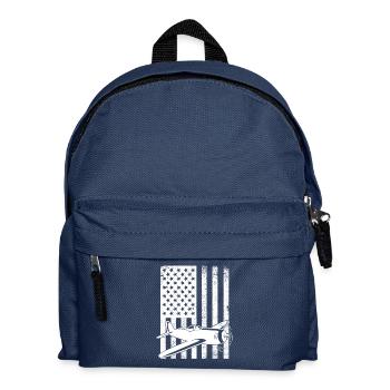 Drapeau de l’aviation américaine - Sac à dos Enfant - bleu marine - Devant