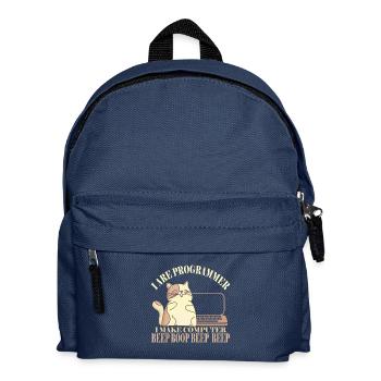 I Are Programmer Shirt Funny Computer Shirt - Kids' Backpack - navy - Front