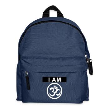 i am om - ich bin spirituell - Kinder Rucksack - Navy - Vorne