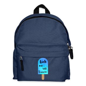 Lick Me Till I Scream - Funny Summer - Kinder Rucksack - Navy - Vorne