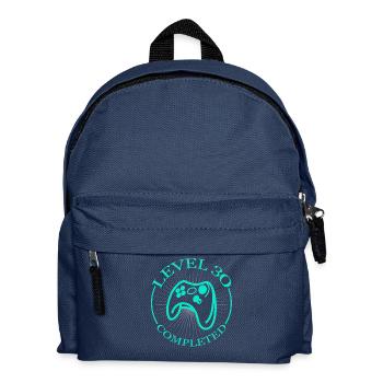 30ème cadeau de niveau d'anniversaire - Sac à dos Enfant - bleu marine - Devant