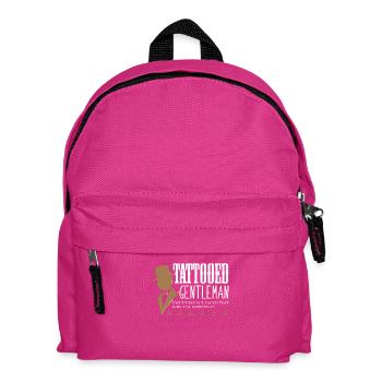 Tattoo Motiv - Tatooed Gentleman - Tätowiert Tinte - Kinder Rucksack - Fuchsia - Vorne