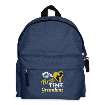 Grandmother grandmother announcement baby granny child grandson - Kids' Backpack - navy - Front
