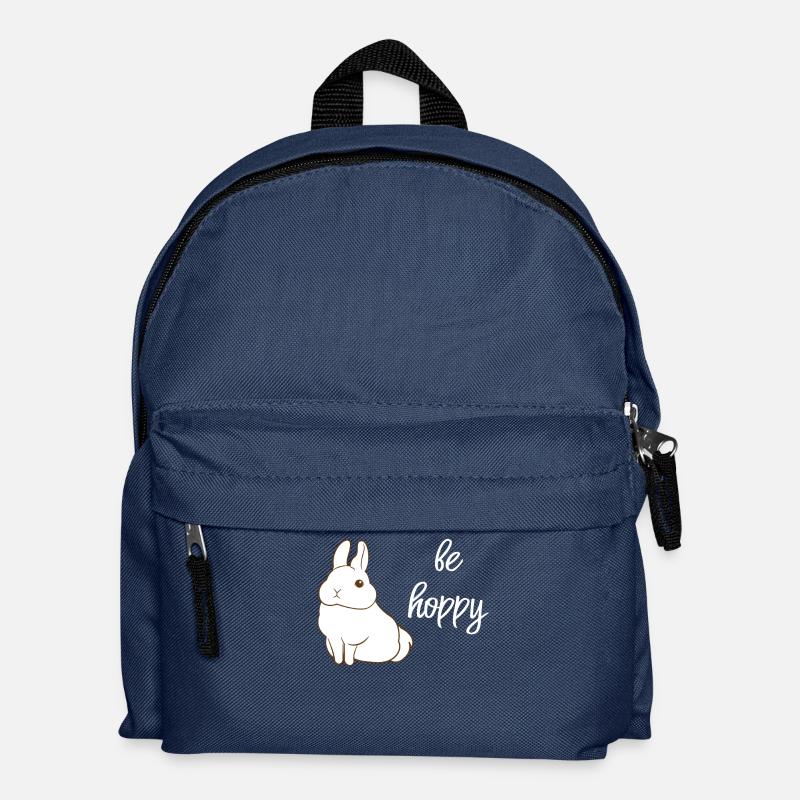 Hasen - Hase - Hasenbesitzer - Hoppeln - Kinder Rucksack - Navy