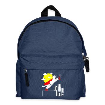 Süße Katze Miau Mieze Katzen Geschenk Haustier - Kinder Rucksack - Navy - Vorne