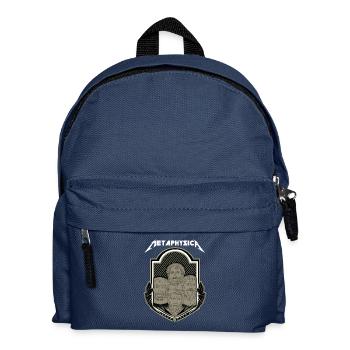 Philosophen-Shirt Metaphysica - Kinder Rucksack - Navy - Vorne